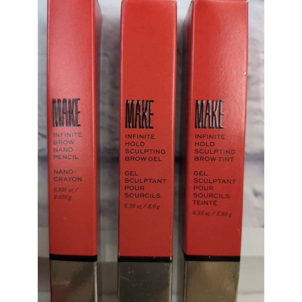 NIB LOT 5🚨MAKE Beauty Blush Hypernude Stick Taupe Brow Gel Tint Pencil Lip Mask
